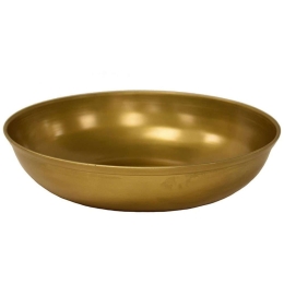Διακοσμητικό Μπωλ 00.07.74009 22x5,5cm Gold Μέταλλο