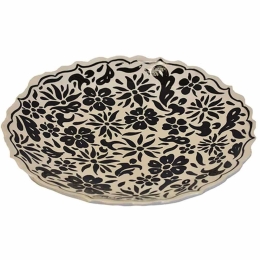 Διακοσμητική Πιατέλα Kapisik 026.0052 Φ30cm Black Κεραμικό