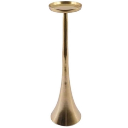 Κηροπήγιο Horn 012.912110111 11x20cm Gold Μέταλλο