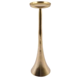 Κηροπήγιο Horn 012.912110110 11x25cm Gold Μέταλλο