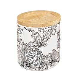 Θήκη Για Βαμβάκι Blackflora 07.174700A Black-White Ceramic