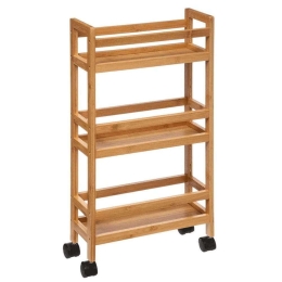 Ραφιέρα Επιδαπέδια 3 Θέσεων 07.174521 36x15x74,5cm Natural Bamboo