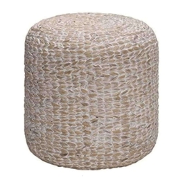 Σκαμπώ 00.06.66204 Φ40x40cm White-Natural