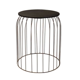Τραπεζάκι Βοηθητικό 00.06.61074 Φ30x34cm Bronze-Black