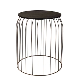 Τραπεζάκι Βοηθητικό 00.06.61076 Φ40x45cm Bronze-Black