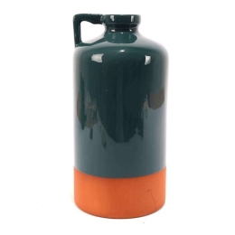Βάζο Sussex 014.SU004 23cm Dark Blue-Orange Κεραμικό