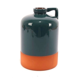 Βάζο Sussex 014.SU0040 17cm Dark Blue-Orange Κεραμικό