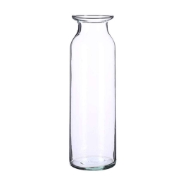 Βάζο Γυάλινο Eveline 02.1097825 9,5x30cm Clear Γυαλί