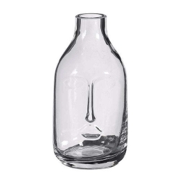 Βάζο Γυάλινο Face 02.1122536 9x17cm Clear Γυαλί