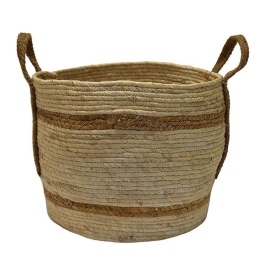 Καλάθι Ψάθινο 00.06.67532 32x30cm Natural Ψάθα