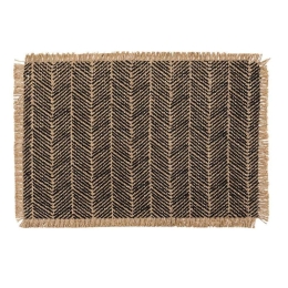 Σουπλά 07.188902 45x30cm Natural-Black Jute