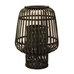 Φανάρι Bamboo 00.06.61118 Φ27x30/45cm Olive Bamboo