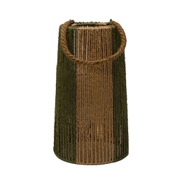 Φανάρι Paper Rope 00.06.61116 Φ22x39cm Natural-Olive Σχοινί