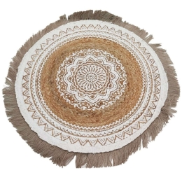 Σουπλά Γιούτας 00.02.23506 Φ50cm Natural-White Jute