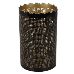 Κηροπήγιο 013.796247 Mila 13x20cm Black Μέταλλο