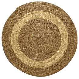 Σουπλά 00.06.67426 Φ70cm Natural-White Ψάθα