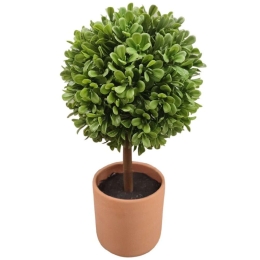 Τεχνητό Φυτό Σε Κασπώ Μπάλα 00.04.40064 25cm Multi-Green Κεραμικό