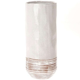 Βάζο 012.776400677 16,4x38,7cm Ecru Κεραμικό