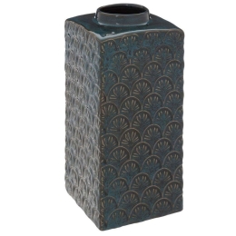 Βάζο Jil 07.196671 11x25cm Blue Κεραμικό