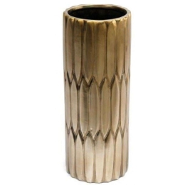 Βάζο 014.OR1959 12x32cm Gold Κεραμικό
