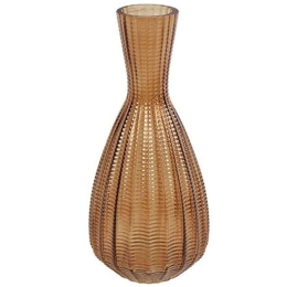 Βάζο Annalisa 013.797246 13x31cm Brown Γυαλί