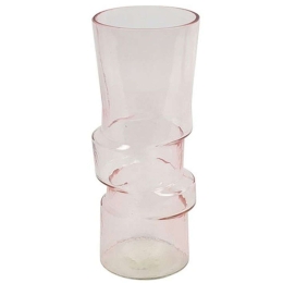 Βάζο Arabella 013.797273 13,5x30cm Pink Γυαλί