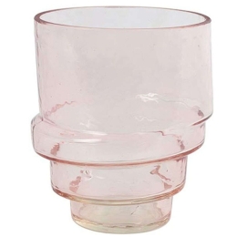 Βάζο Angelica 013.797286 13x15cm Pink Γυαλί
