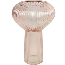 Βάζο Vitalia 013.797402 20x29cm Pink Γυαλί