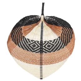Διακοσμητική Επιτοίχια Βεντάλια 02.1123441 50x56cm Multi Ψάθα