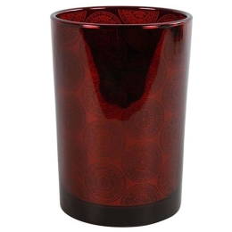 Κηροπήγιο Dolores 013.788310 12x18cm Red Γυαλί