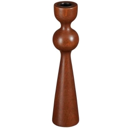 Κηροπήγιο Mango 02.1137400 5,5x24cm Brown Ξύλο