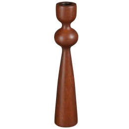 Κηροπήγιο Mango 02.1137401 5,5x30cm Brown Ξύλο