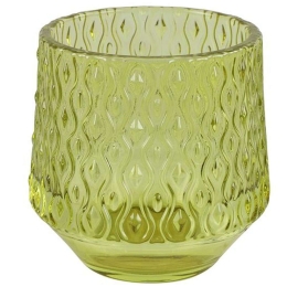 Κηροπήγιο 013.796061 8x7,5cm Lime Γυαλί