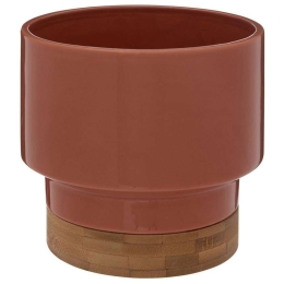 Κασπώ 07.196719B 16x15cm Brown Bamboo,Κεραμικό