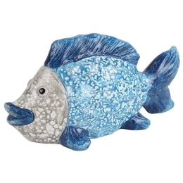 Ψάρι Διακοσμητικό 013.802543 22x9x11cm Κεραμικό Blue Κεραμικό