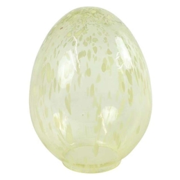 Αυγό Διακοσμητικό 013.803744 Φ11,5x15cm Γυάλινο Yellow