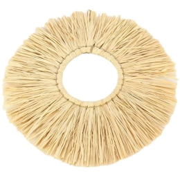 Διακοσμητικό Τοίχου Capri 012.862101111 Φ42cm Με Raffia Natural Raffia