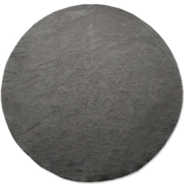 Χαλί Puffy FC7A Antislip Round Dark Grey New Plan 160X160 Round