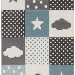 Χαλί Παιδικό Bonita 1307 Grey-Blu New Plan 160X230cm
