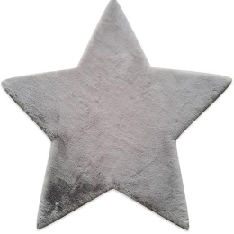 Χαλί Puffy FC6 Star Antislip Round Light Grey New Plan 120X120cm Round