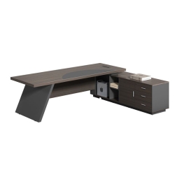 MASTER ΓΡΑΦΕΙΟ ΔΕΞΙΑ ΓΩΝΙΑ, ΑΠΟΧΡΩΣΗ GREY WALNUT