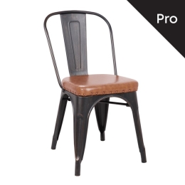 RELIX ΚΑΡΕΚΛΑ-PRO, ΣΤΟΙΒΑΖΟΜΕΝΗ, ΜΕΤΑΛΛΟ ΒΑΦΗ ANTIQUE BLACK, PU CAMEL
