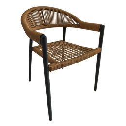 MADISON ΠΟΛΥΘΡΟΝΑ ΒΕΡΑΝΤΑΣ- ΚΗΠΟΥ, ALU ΑΝΘΡΑΚΙ, ROPE WICKER ΦΥΣΙΚΟ, ΣΤΟΙΒΑΖΟΜΕΝΗ