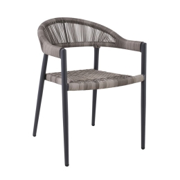 MADISON ΠΟΛΥΘΡΟΝΑ ΒΕΡΑΝΤΑΣ- ΚΗΠΟΥ, ALU ΑΝΘΡΑΚΙ, ROPE WICKER ΓΚΡΙ, ΣΤΟΙΒΑΖΟΜΕΝΗ