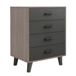 ELIOT ΣΥΡΤΑΡΙΕΡΑ, ΜΕ 4 ΣΥΡΤΑΡΙΑ, ΑΠΟΧΡΩΣΗ SONOMA OAK-GREY