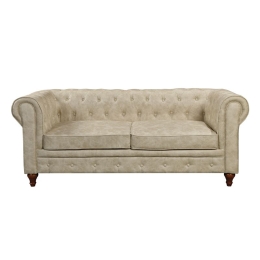CHESTERFIELD YORK KΑΝΑΠΕΣ 3ΘΕΣΙΟΣ ΣΑΛΟΝΙΟΥ - ΚΑΘΙΣΤΙΚΟΥ, ΥΦΑΣΜΑ ΑΠΟΧΡΩΣΗ ΜΠΕΖ