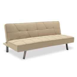 ΚΑΝΑΠΕΣ-ΚΡΕΒΑΤΙ TRAVIS PAKOWORLD 3ΘΕΣΙΟΣ ΜΕ ΥΦΑΣΜΑ ΜΠΕΖ 175X83X74ΕΚ