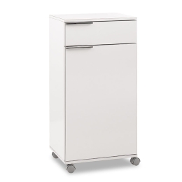 ΝΤΟΥΛΑΠΙ CHAD PAKOWORLD ΤΡΟΧΗΛΑΤΟ ΜΕ ΣΥΡΤΑΡΙ ΛΕΥΚΟ GLOSS 50X40X100ΕΚ