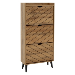 ΠΑΠΟΥΤΣΟΘΗΚΗ THELMA PAKOWORLD 12 ΖΕΥΓΩΝ SONOMA 60X23.8X131.6ΕΚ