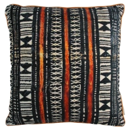 ΜΑΞΙΛΑΡΙ ARTELIBRE TRIBAL ΜΑΥΡΟ ΒΕΛΟΥΔΟ 45X45CM
